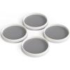 Simple Houseware 10-Inch Lazy Susan Spice Organizer Rotating Tray, 4-Pack(White)