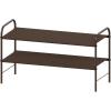 Simple Houseware 4-Tier Shoe Rack Storage Organizer 20-Pair, Grey(Bronze)
