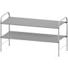 Simple Houseware 4-Tier Shoe Rack Storage Organizer 20-Pair, Grey(Grey)