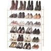 Simple Houseware 4-Tier Shoe Rack Storage Organizer 20-Pair, Grey(White)