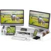 Simple Houseware Desk Dual Monitor Stand Riser with Drawer, Black(White)
