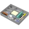 Simple Houseware Drawer Organizer Tray with 9 Adjustable Compartments, Black(Gray)