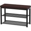 Simple Houseware Entryway Shoe Rack Bench Storage Organizer