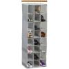 Simple Houseware Hanging Closet Organizers 24 Section Shoe Shelves, Gray(Grey)