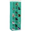Simple Houseware Hanging Closet Organizers 24 Section Shoe Shelves, Gray(Turquoise)