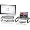 Simple Houseware Mesh Monitor Stand Riser, Black, 2 Pack
