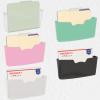 Simple Houseware Single Pocket Wall Mount for Hanging File Holderr, 5 Packs, Assorted Colors(Assorted – 5Pack)