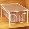 Simple Houseware Stackable Basket Drawer, White(White)
