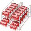 Simple Houseware Stackable Beverage Soda Can Dispenser Organizer Rack, White – 2 Pack(White)