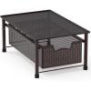 Simple Houseware Stackable Cabinet Basket Drawer Organizer, Silver(Bronze)