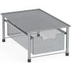 Simple Houseware Stackable Cabinet Basket Drawer Organizer, Silver(Silver)