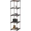 Simple Houseware Storage Shelves Multipurpose 5-Tier Freestanding Closet Organizer Kitchen Tower Rack, Bronze(5-Tier)