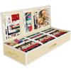 Simple Houseware Wrapping Paper Organizer – Under Bed Storage for 25-40 Rolls Gift Wrapping Paper, Gift Bags, Ribbons, 41.5”L x 16”W, Gray(Beige)