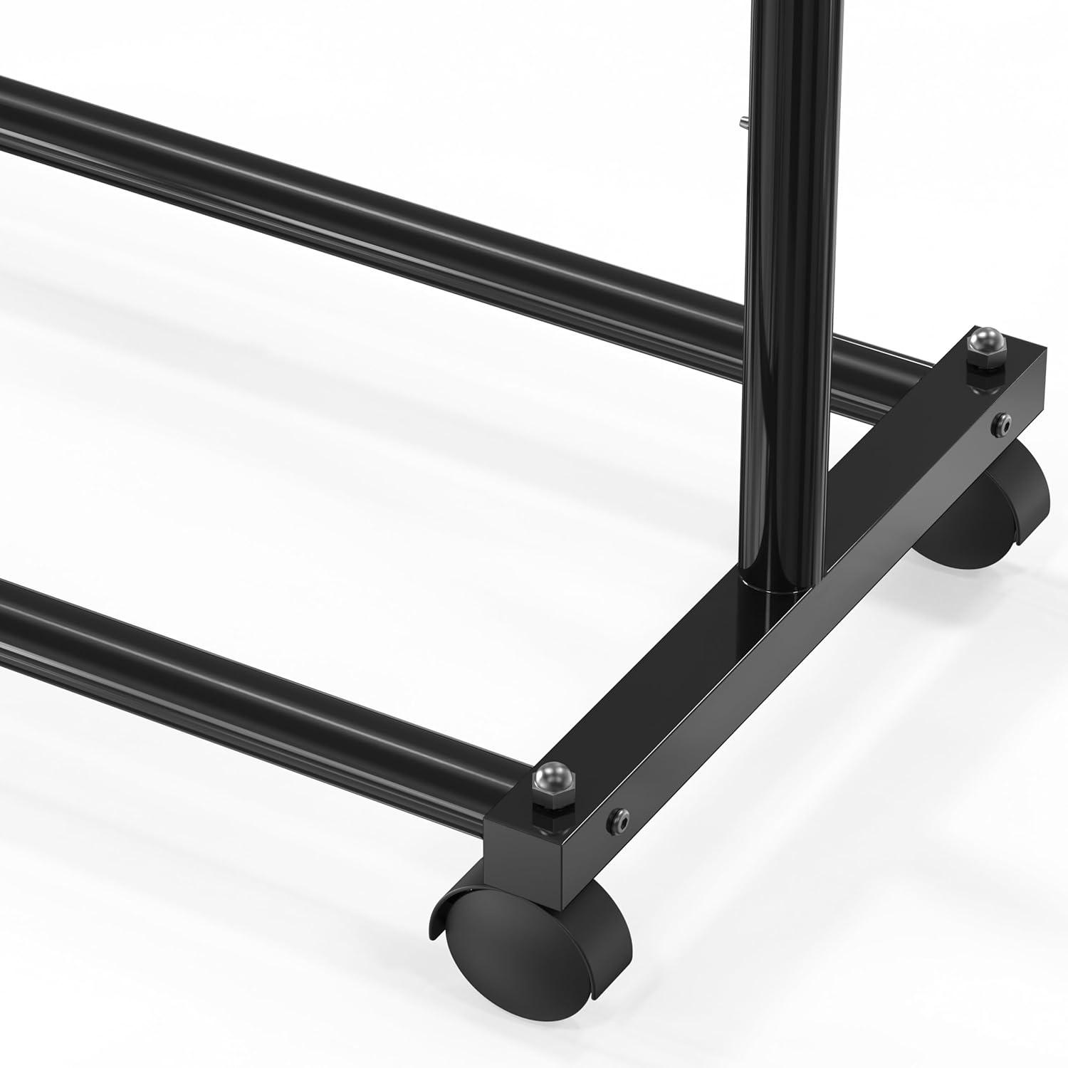 imageSIMPLE HOUSEWARE Standard Rod Garment Rack SilverBlack