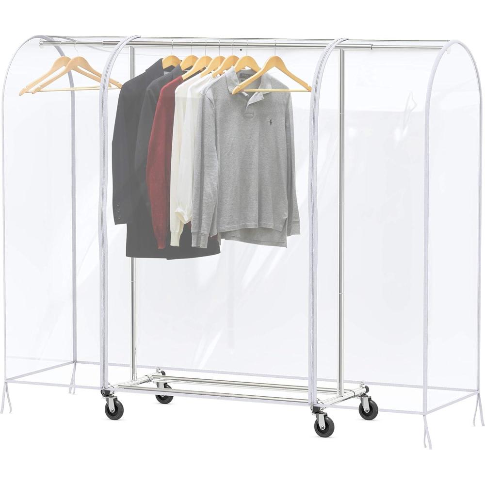 imageSIMPLE HOUSEWARE Clear Garment Rack Cover