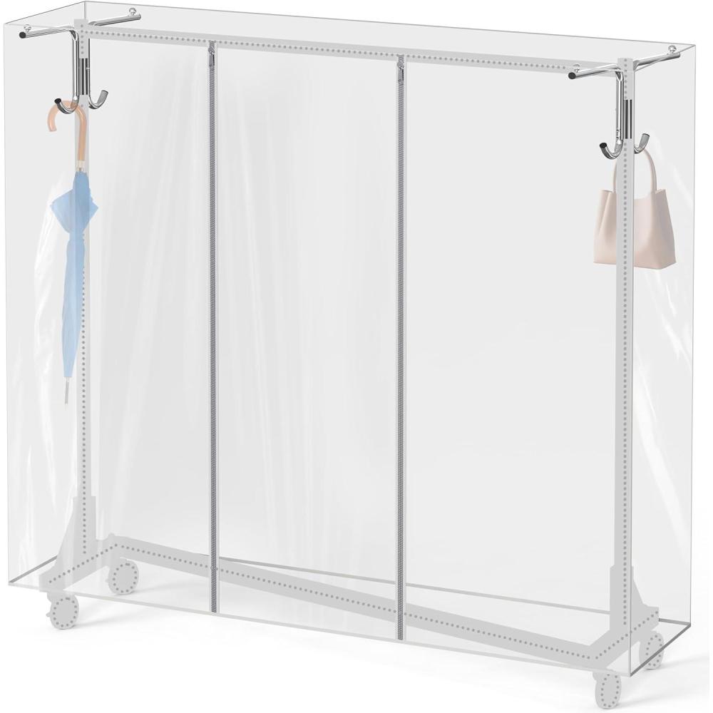 imageSimple Houseware Cover and Tube Bracket for SimpleHouseware ZBase Garment Rack Garment Rack NOT Included