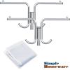 Simple Houseware Cover and Tube Bracket for SimpleHouseware Z-Base Garment Rack (Garment Rack NOT Included)