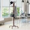 Simple Houseware Standing Coat and Hat Hanger Organizer Rack, 12 Hooks, Bronze(Bronze)