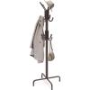 Simple Houseware Standing Coat and Hat Hanger Organizer Rack, 12 Hooks, Bronze(Bronze)