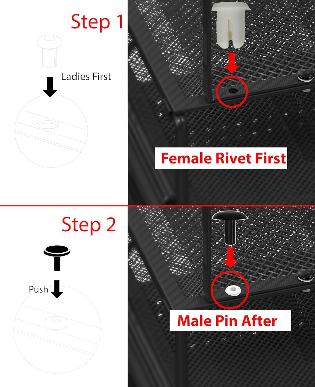imageSimple Houseware Mesh Desk Organizer with Sliding Drawer Double Tray and 5 Upright Sections SilverBlack