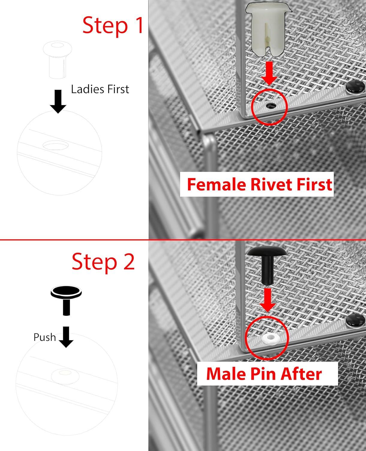 imageSimple Houseware Mesh Desk Organizer with Sliding Drawer Double Tray and 5 Upright Sections SilverSilver