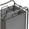 Simple Houseware 2-Bag Heavy Duty Rolling Laundry Sorter Cart, Dark Gray – 2 Section Removable Bags and Lockable Wheels for Laundry Room Organization(Dark Gray)