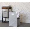 Simple Houseware Heavy-Duty 3-Bag Laundry Sorter Cart + Foldable Closet Laundry Hamper Basket