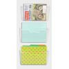 Simple Houseware Single Pocket Wall Mount for Hanging File Holder, 3 Packs, White(Clear)