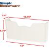 Simple Houseware Single Pocket Wall Mount for Hanging File Holder, 3 Packs, White(White)