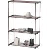 Simple Houseware 4 Tiers Wire Shelving Freestanding Organizer Storage Rack, Bronze