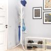 Simple Houseware Standing Coat and Hat Hanger Organizer Tree Shaped Rack for Entryway, Bedroom, and Hallway, 18 Hooks, Black(White)