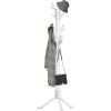 Simple Houseware Standing Coat and Hat Hanger Organizer Tree Shaped Rack for Entryway, Bedroom, and Hallway, 18 Hooks, Black(White)