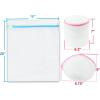 Simple Houseware Laundry Bra Lingerie Mesh Wash Bag (3 Medium)(2 L / 3 Bra Bags)