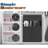 Simple Houseware 30″W x 54″H Garment Cover with Bottom Seal and Clear Window for Clothes Rack/Closet/Hanging Clothes, Dark Gray(54″ x 30″)
