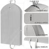 Simple Houseware 43-Inch Travel Garment Bag, Non-Woven Lightweight, Gray(43-Inch  1-Pack)