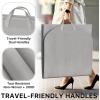 Simple Houseware 43-Inch Travel Garment Bag, Non-Woven Lightweight, Gray(43-Inch  1-Pack)