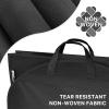 Simple Houseware 43-Inch Travel Garment Bag, Non-Woven Lightweight, Gray(54-Inch w/ Pocket  3-Pack)