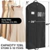 Simple Houseware 43-Inch Travel Garment Bag, Non-Woven Lightweight, Gray(60-Inch  3-Pack)