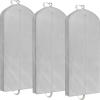 Simple Houseware 43-Inch Travel Garment Bag, Non-Woven Lightweight, Gray(60-Inch  3-Pack  Gray)