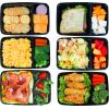 40 Pack – SimpleHouseware 2 Compartment Food Grade Meal Prep Storage Container Boxes (28 ounces)(40 Pack)