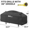 Simple Houseware 36 in. Griddle Flat Top Grill Cover with Support Pole, 600D Polyester Waterproof Compatible with Blackstone Griddle Cover