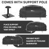 Simple Houseware 36 in. Griddle Flat Top Grill Cover with Support Pole, 600D Polyester Waterproof Compatible with Blackstone Griddle Cover