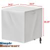 Simple Houseware Waterproof 24.5″ x 24.5″ Central Air Conditioner Cover for Outside, Heavy Duty Cover(34.5 x 34.5 x 38.2-Inch)