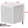 Simple Houseware Waterproof 24.5″ x 24.5″ Central Air Conditioner Cover for Outside, Heavy Duty Cover(38.5 x 38.5 x 40.2-Inch)