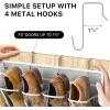 Simple Houseware 40 Large Clear Pockets Over The Door Hanging Shoe Organizer, Gray (75.4” x 27.25”)